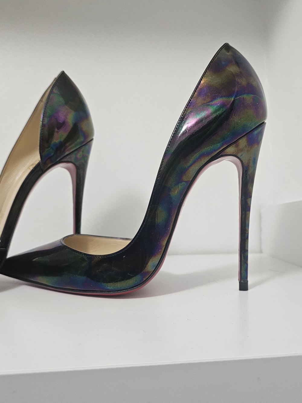 RARE Christian Louboutin Iriza 120mm Iridescent Stellar - Picture 10 of 16